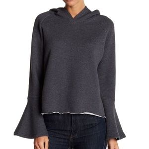 NWOT Bell Sleeve Hooded Sweatshirt